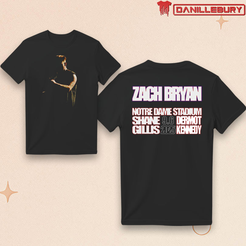 Zach Bryan Sep 6 2025 Notre Dame Shirt
