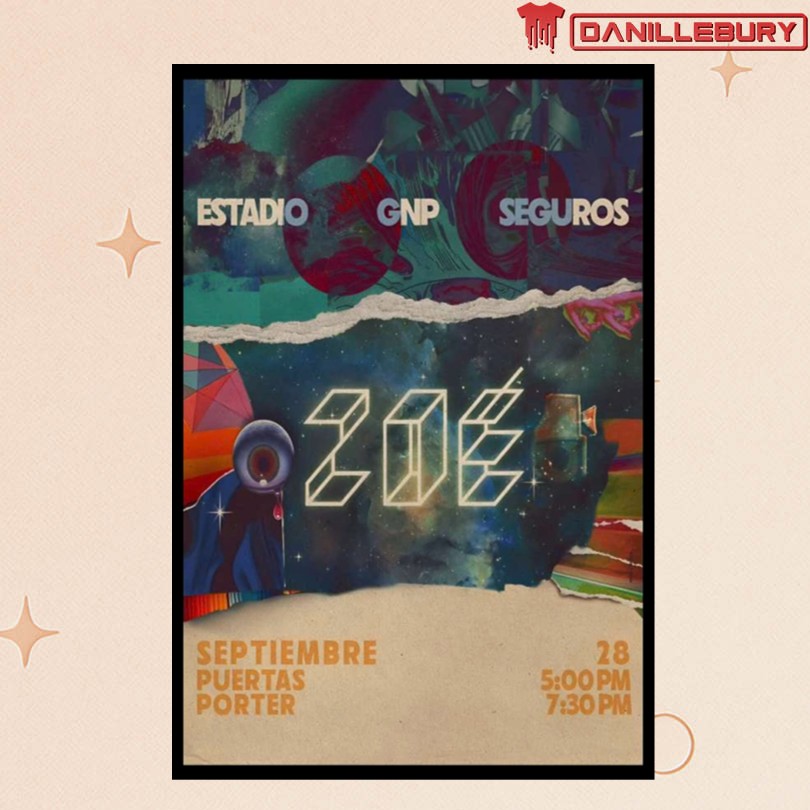ZOÉ Estadio GNP Seguros Mexico 09 28 25 Event Poster