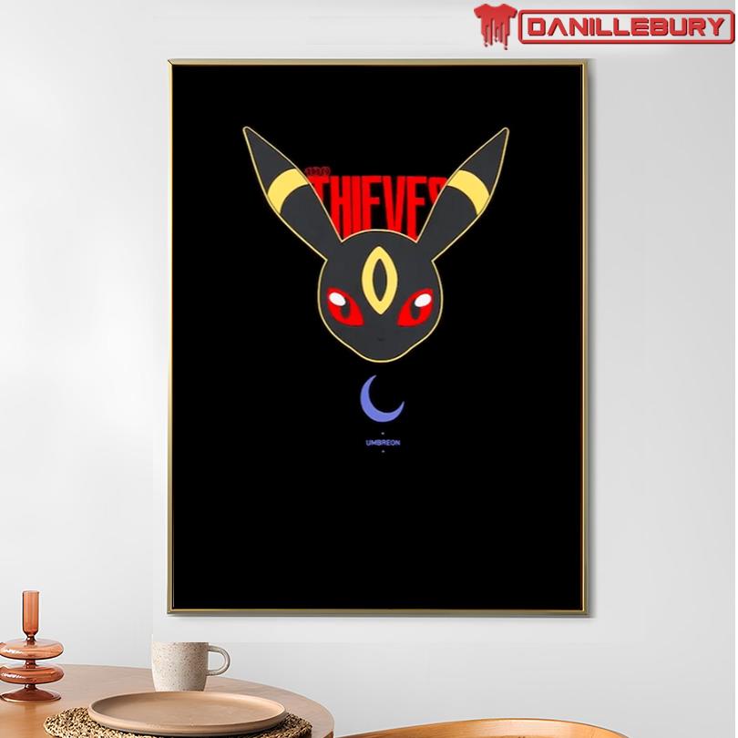 100 Thieves Pokémon Umbreon 2025 Shirt - Image 3