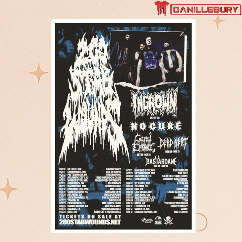 200 Stab Wounds North America Tour 2025 Poster