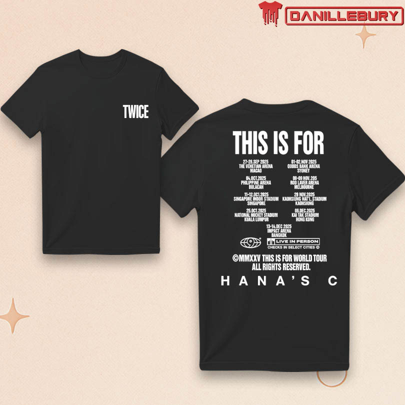 2025 Twice This Is For World Tour Merchandise