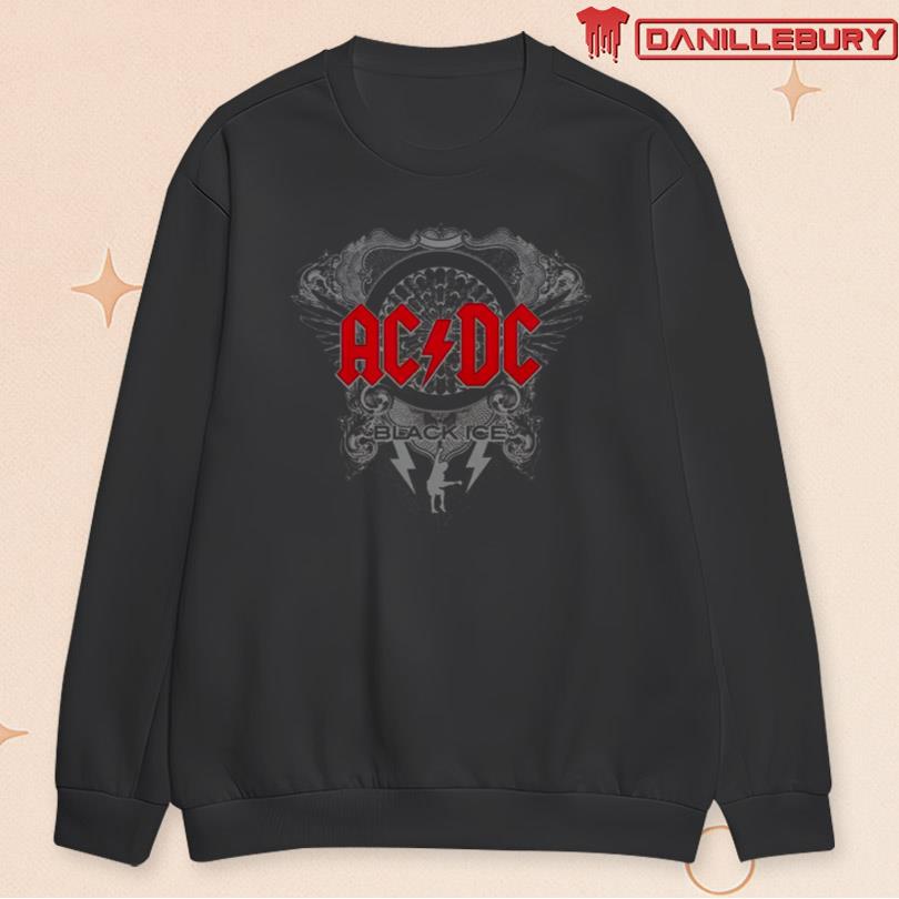 ACDC Black Ice Red Logo T Shirt - Image 3