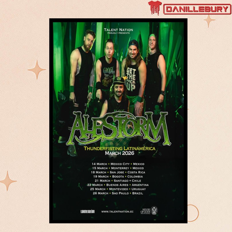 Alestorm Thunderfisting Latin Tour 2026 Poster