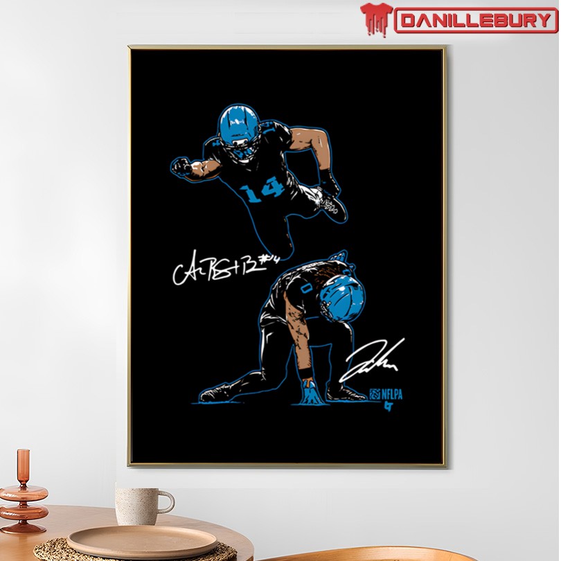 Amon-Ra St. Brown Jahmyr Gibbs Superheroes Shirt - Image 4