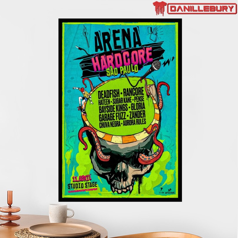 Arena Hardcore April 11 2025 Sao Paolo Brazil Tour Poster - Image 2