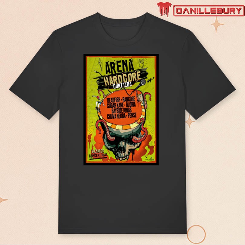 Arena Hardcore March 28 2025 Curitiba Brazil Tour Poster - Image 3