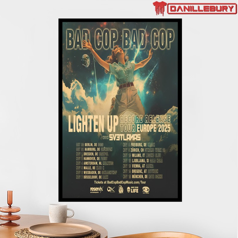 Bad Cop Bad Cop Europe 2025 Tour Poster - Image 2