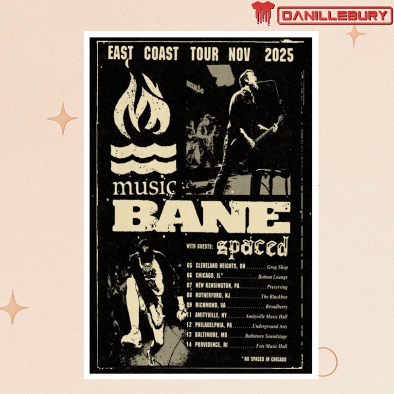 Bane Hot Water Music Nov 2025 Poster