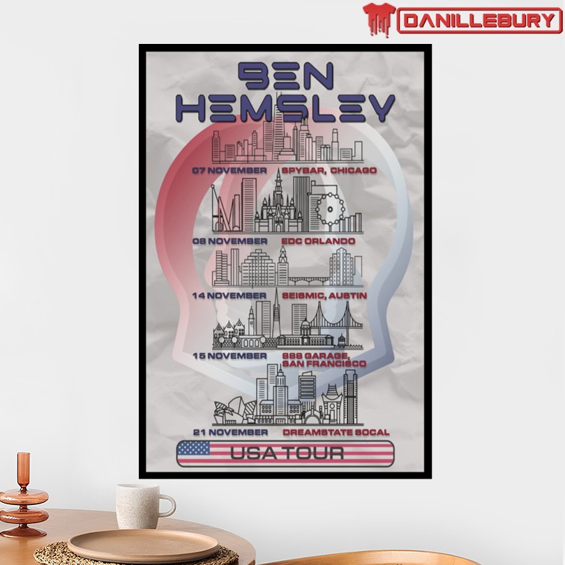 Ben Hemsley Live USA 2025 Poster - Image 2