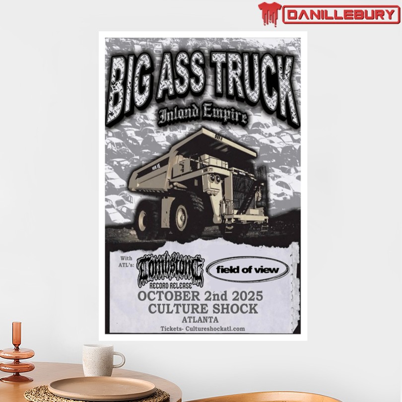 Big Ass Truck October 2nd 2025 Culture Shock Atlanta Poster - Image 2