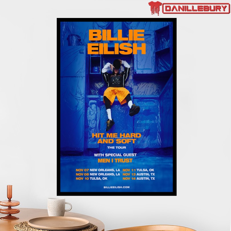 Billie Eilish November 2025 Hit Me Hard And Soft The Tour Poster