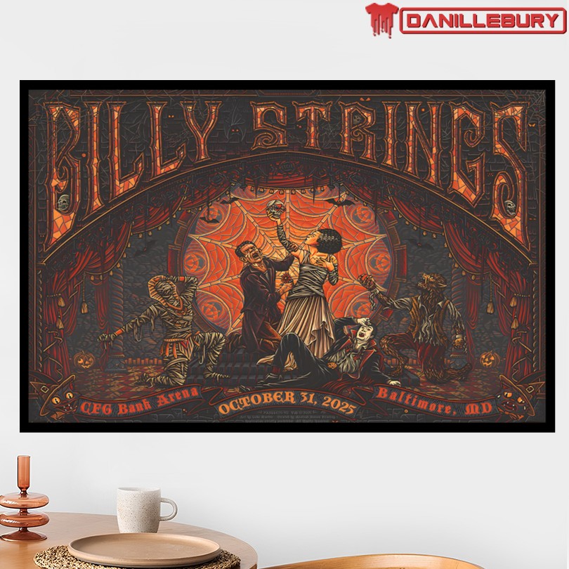 Billy Strings CFG Bank Arena Baltimore October 31 2025 Show Poster - Image 2