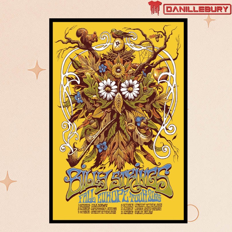 Billy Strings European Tour Fall 2025 Poster