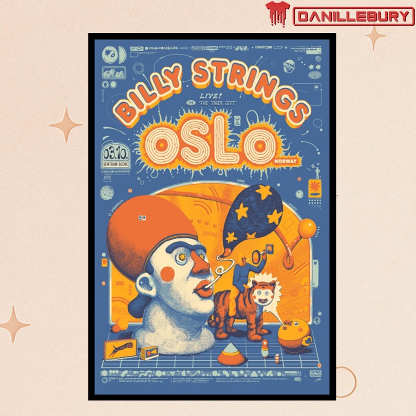 Billy Strings Oct 3 2025 Oslo Norway Poster
