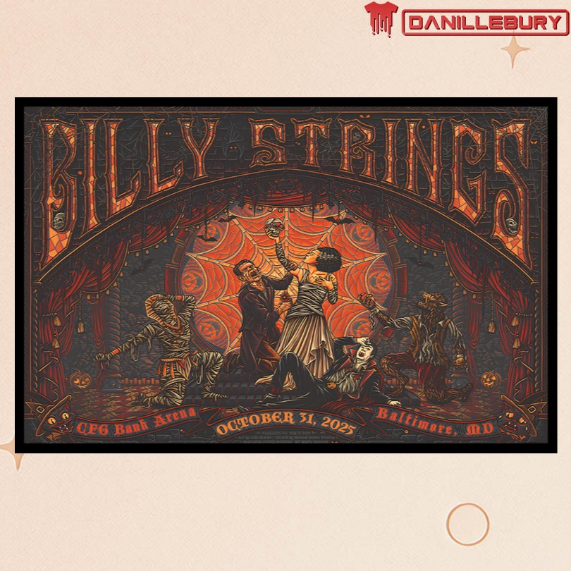 Billy Strings October 31st 2025 Baltimore Tour Poster