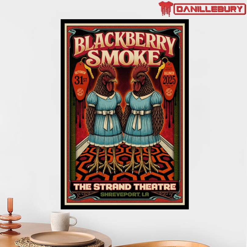 Blackberry Smoke Oct 31 2025 The Strand Theatre Shreveport LA Poster - Image 2