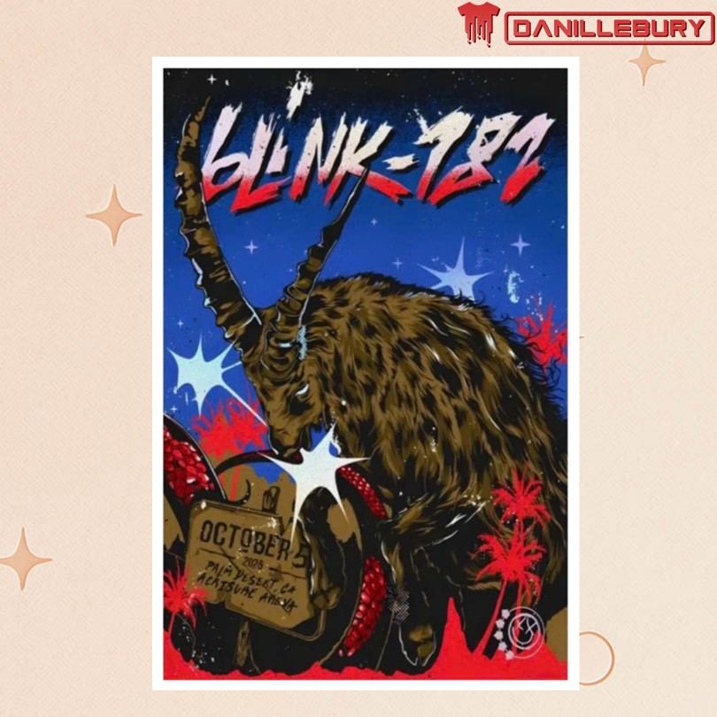 Blink-182 Oct 5 2025 Palm Desert California Poster