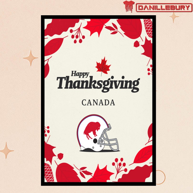 Buffalo Bills Happy Thanksgiving Canada Poster