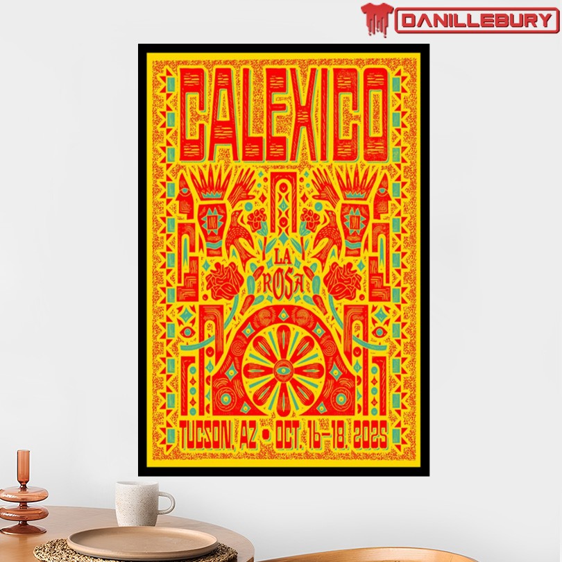 Calexico Oct 2025 Tucson AZ La Rosa Show Poster - Image 2