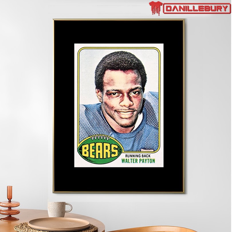 Chicago Bears Walter Payton Trading Card shirt - Image 4