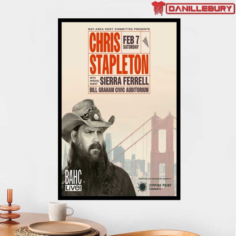 Chris Stapleton BAHC Live February 7 2025 Tour Poster - Image 2