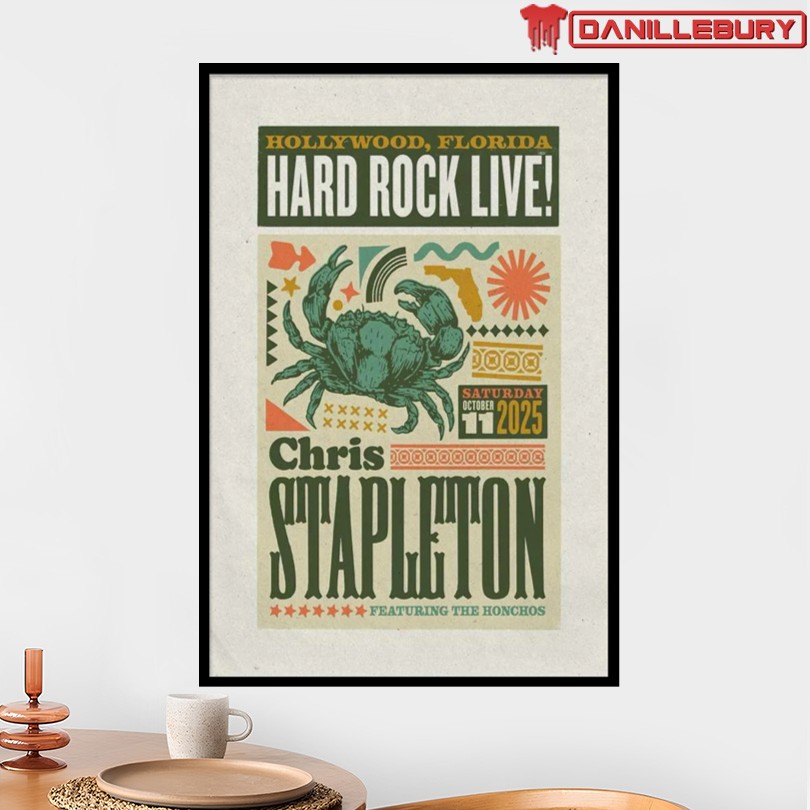 Chris Stapleton Oct 11 2025 Hollywood Florida Event Poster - Image 2