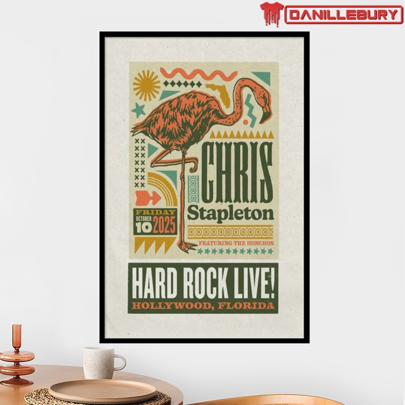 Chris Stapleton Oct 2025 Florida Show Poster - Image 2