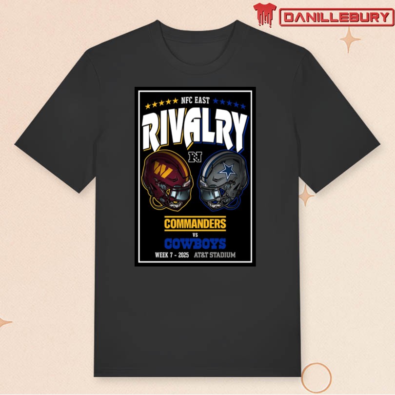 Commanders Vs Cowboys Football Rivalry 10 25 Poster - Image 3