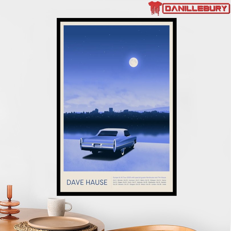 Dave House Europe & UK Tour 2025 Poster - Image 2
