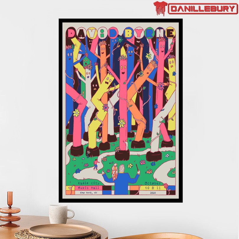 David Byrne New York City October 10-11 2025 Poster - Image 2