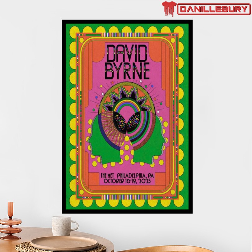 David Byrne The Met Philly Oct 16-18 2025 Poster - Image 2