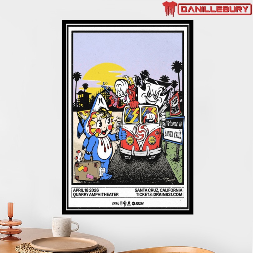 Drain Apr 18 2026 Quarry Amphitheater Santa Cruz CA Poster - Image 2