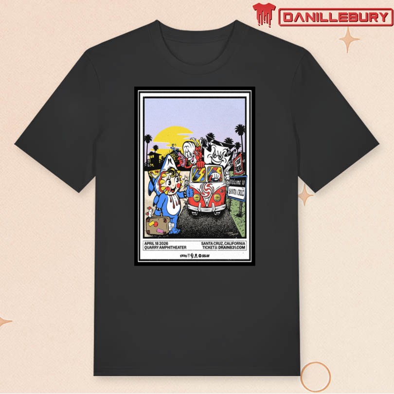 Drain Apr 18 2026 Quarry Amphitheater Santa Cruz CA Poster - Image 3