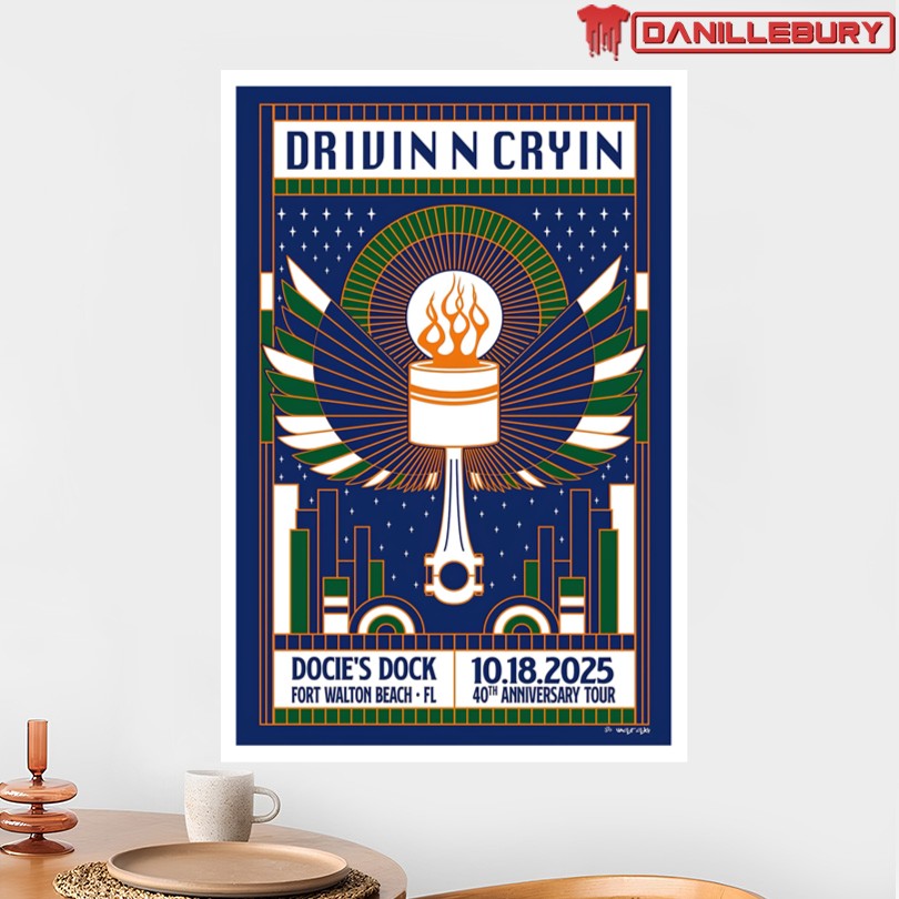 Drivin N Cryin Oct 18 2025 Docies Dock Fort Walton Beach Poster - Image 2