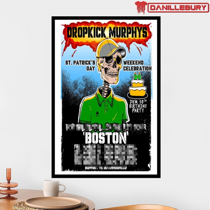 Dropkick Murphys St. Patrick’s Day Boston 2025 Poster - Image 2