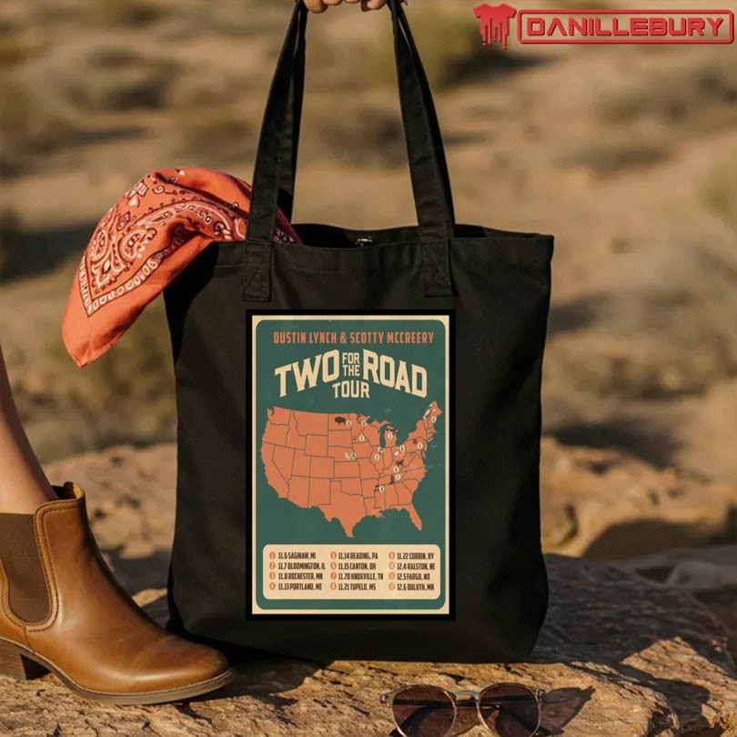 Dustin Lynch Scotty McCreery 2025 Two For The Road Tour Poster - Image 4
