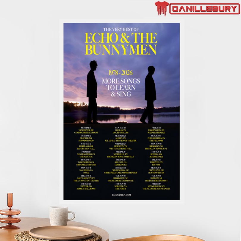 Echo And The Bunnymen North America 2026 Poster - Image 2