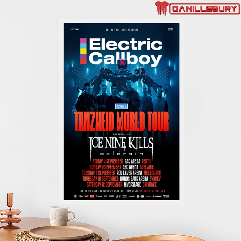 Electric Callboy Australian Tour 2026 Poster - Image 2