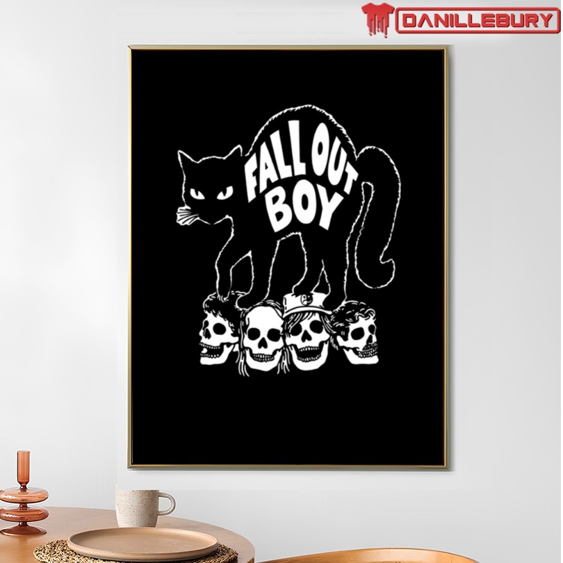 Fall Out Boy Black Cat Shirt - Image 4