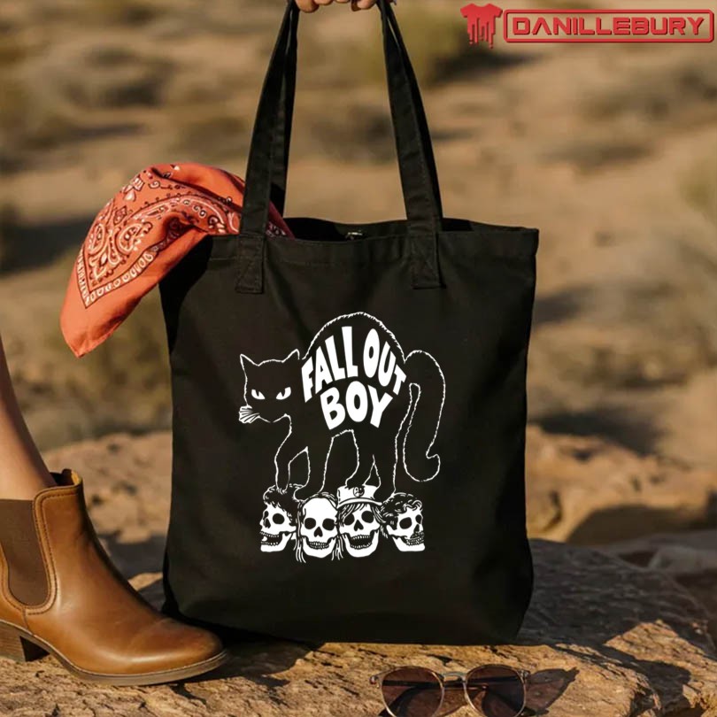 Fall Out Boy Black Cat Shirt - Image 3