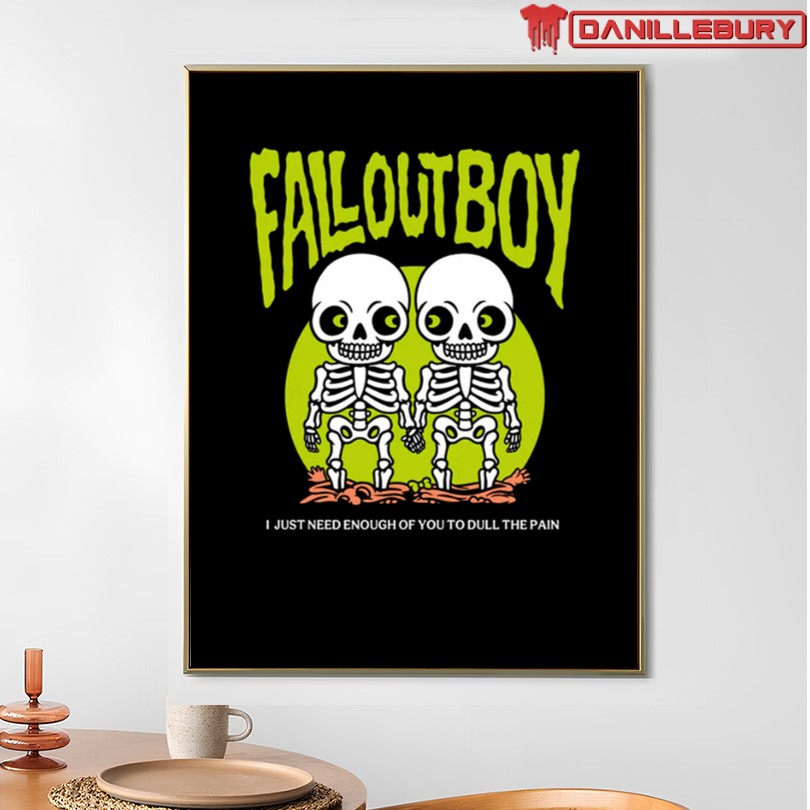 Fall Out Boy Twin Skeleton's Hotel in NYC Shirt - Image 4