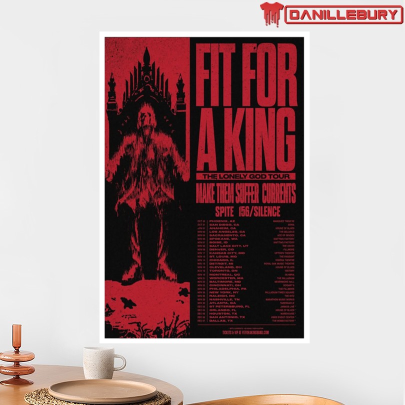 Fit For A King SPITE 156 Silence Tour 2025 Poster - Image 2