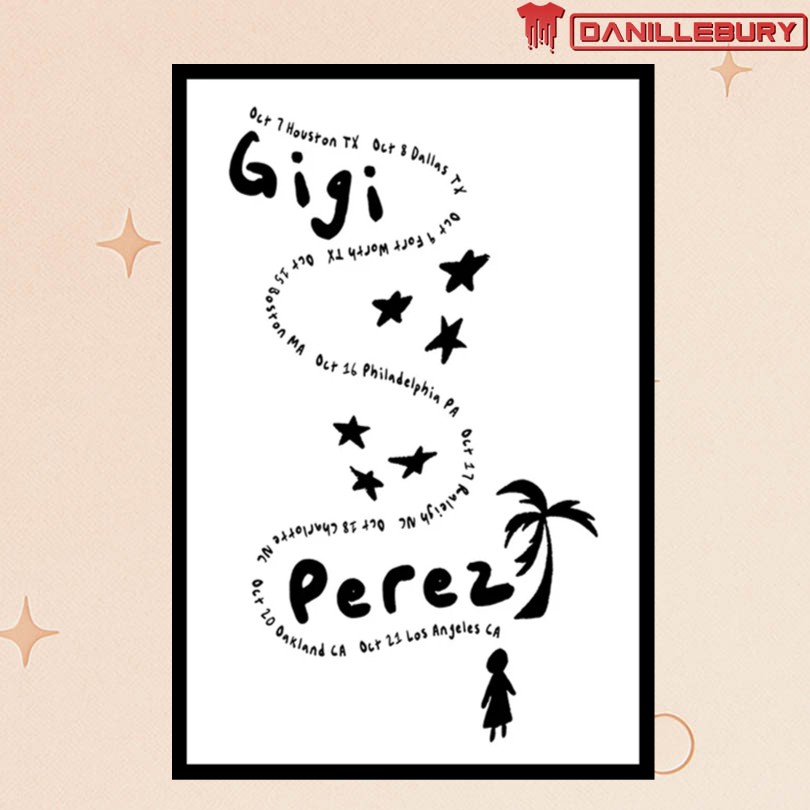 Gigi Perez 2025 At The Beach In Every Life Tour Poster