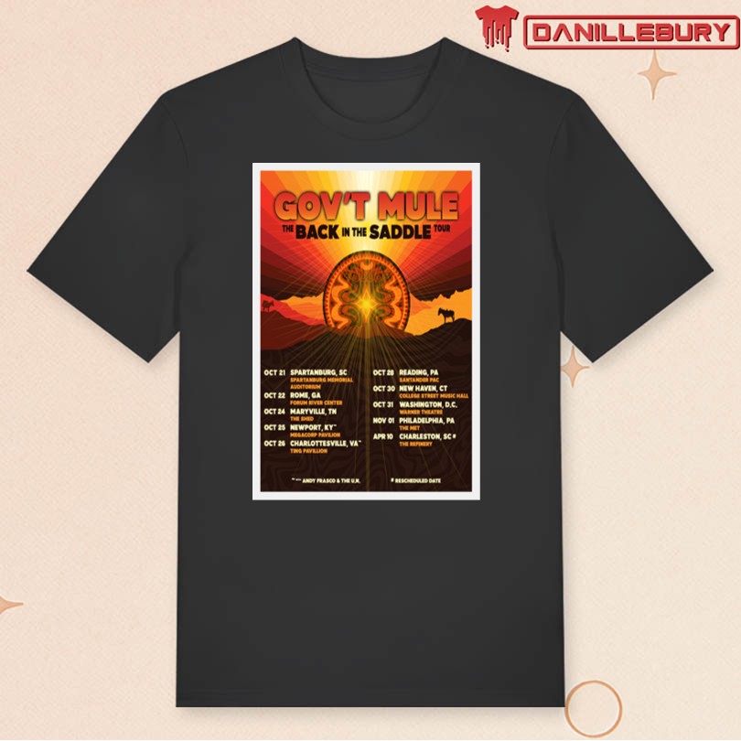 Gov't Mule 2025 The Back In The Saddle Tour Poster - Image 3