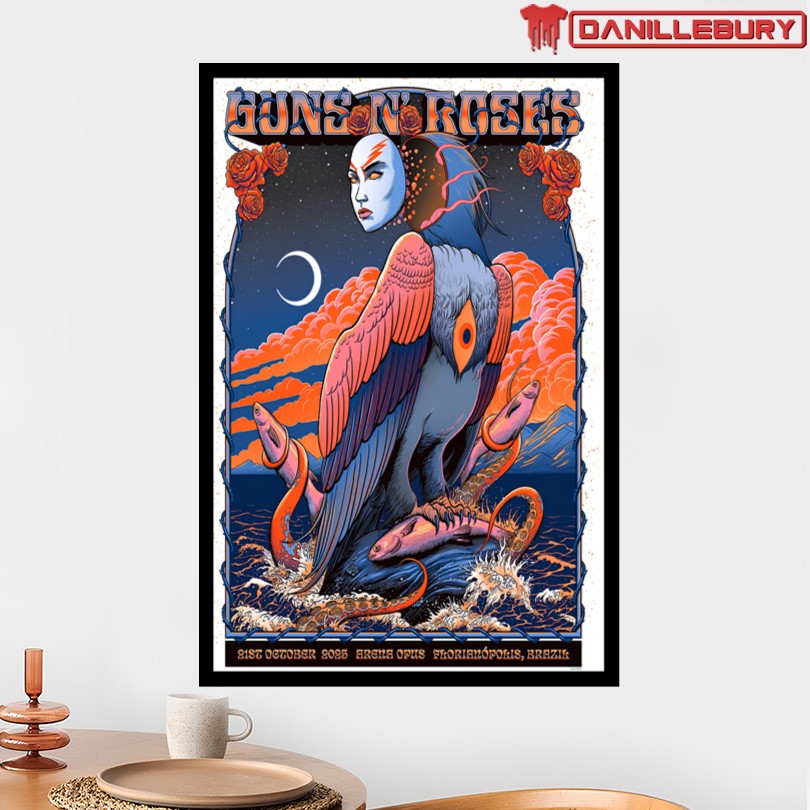Guns N Roses Arena Opus Florianopolis Oct 21 2025 Poster - Image 2