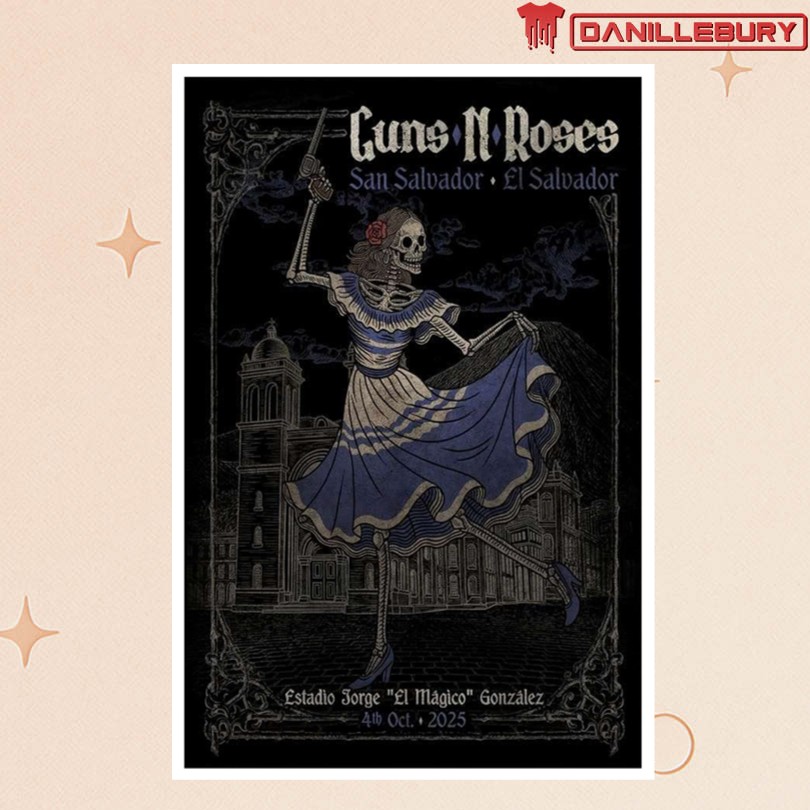 Guns N Roses El Salvador Show Oct 4 2025 Poster
