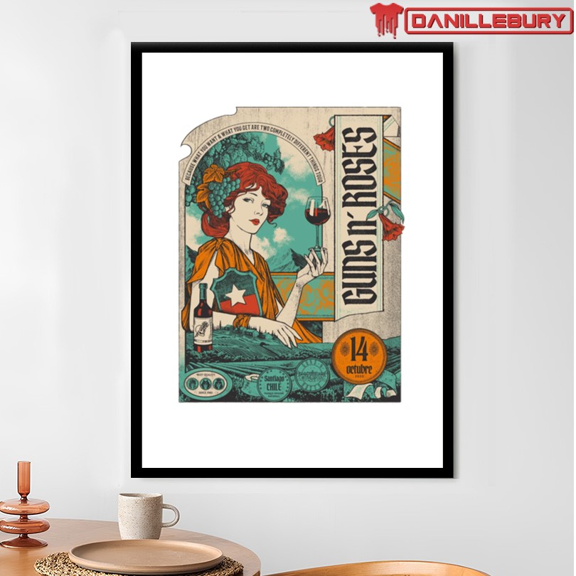 Guns N Roses Oct 14 2025 Santiago Chile Event Tee - Image 4