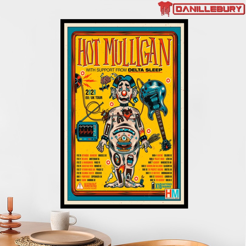 Hot Mulligan UK Tour 2026 Poster - Image 2