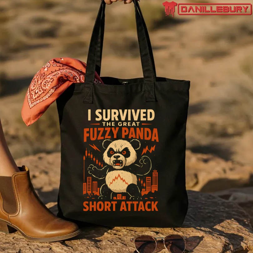 I Survived The Great Fuzzy Panda Short Attack T-Shirt - Image 3
