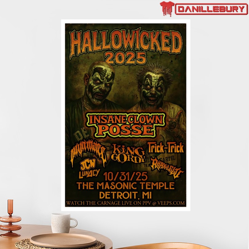Insane Clown Posse The Masonic Temple Oct 31 2025 Concert Poster - Image 2